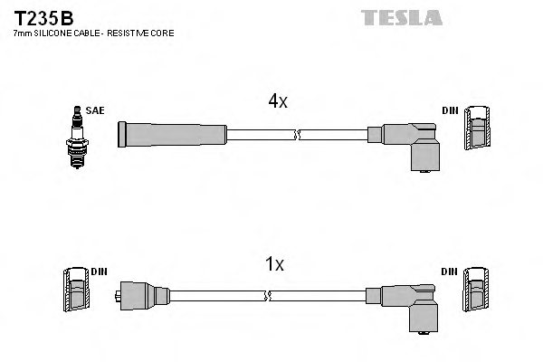 TESLA T235B Ignition Cable Kit